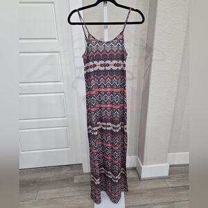 CASTRO WOMEN'S TRIBAL PRINT MAXI DRESS SIZE SMALL